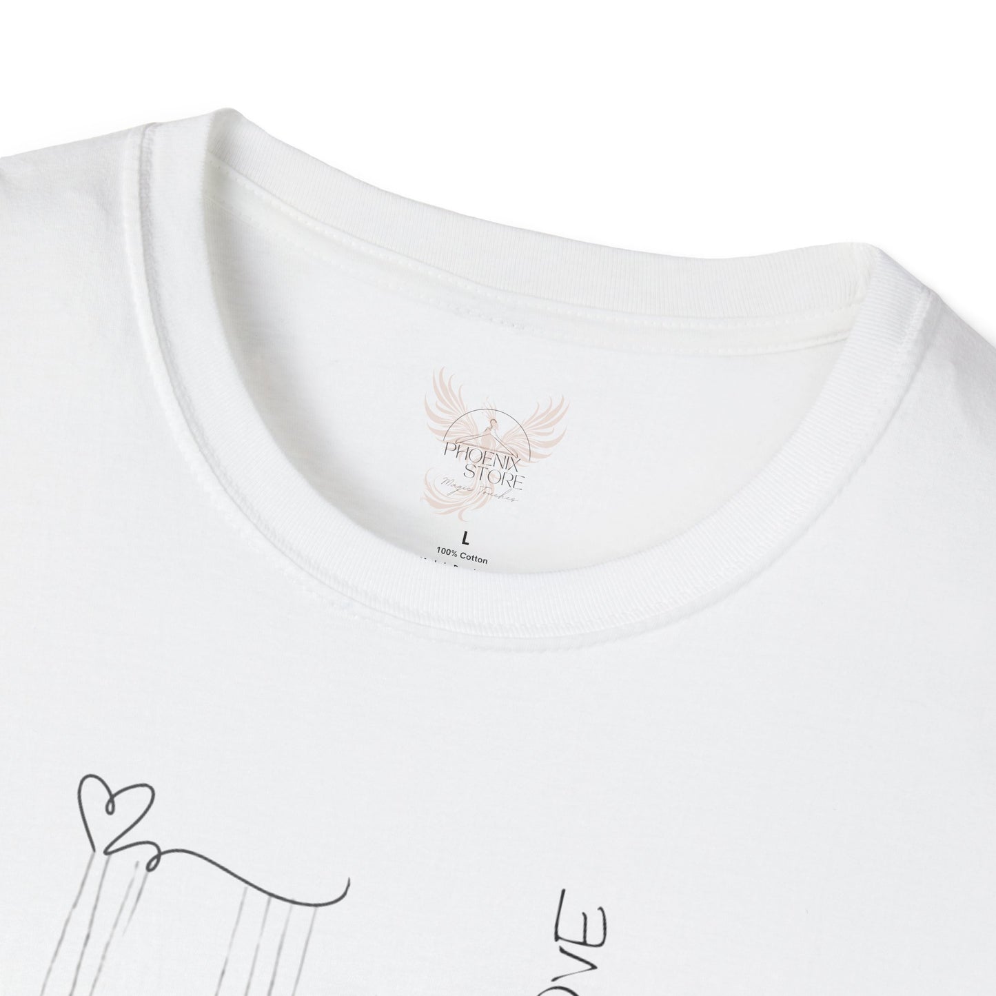 Together, Freely, With Love - Unisex Softstyle Design T-Shirt