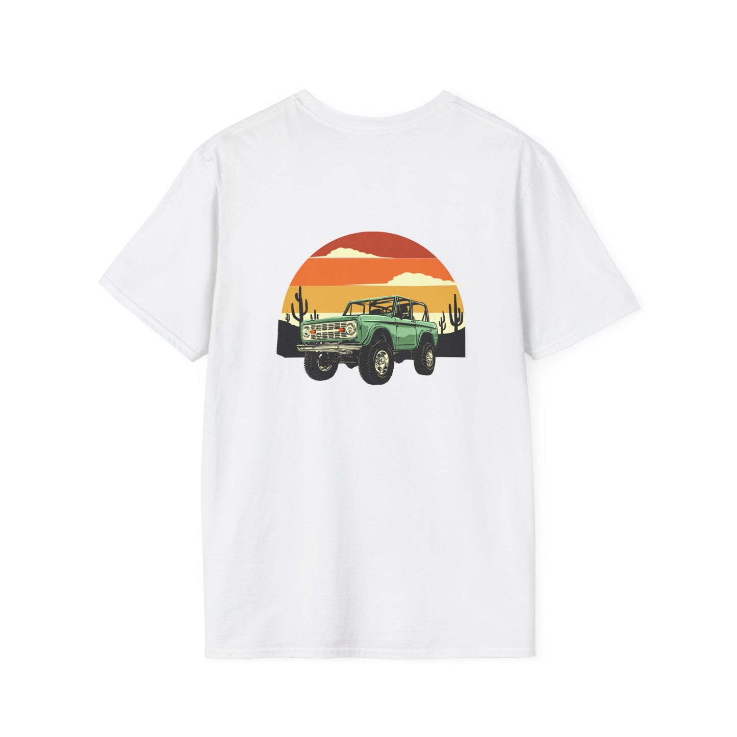 Retro 1990 - Front & Back - Unisex Softstyle Design T-Shirt