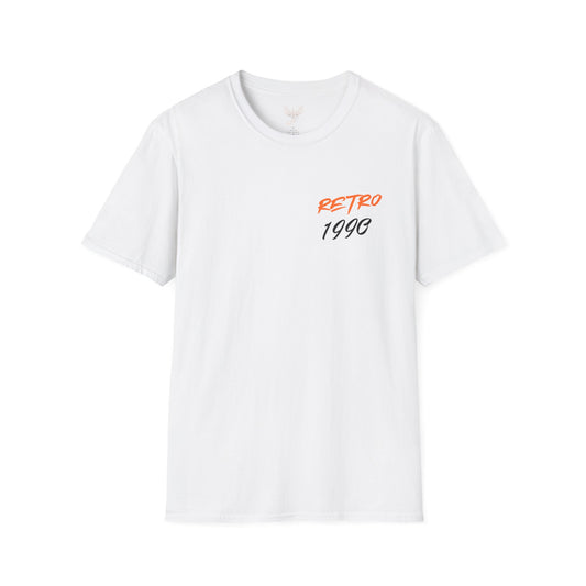 Retro 1990 - Front & Back - Unisex Softstyle Design T-Shirt