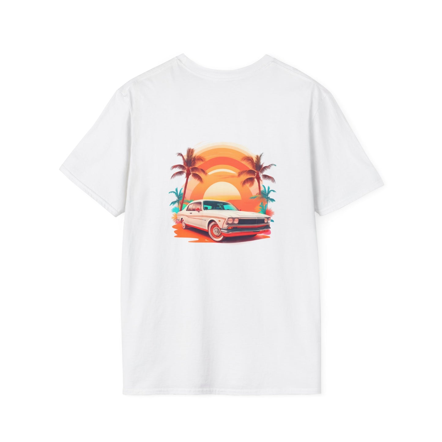 Vintage - Front & Back - Unisex Softstyle Design T-Shirt