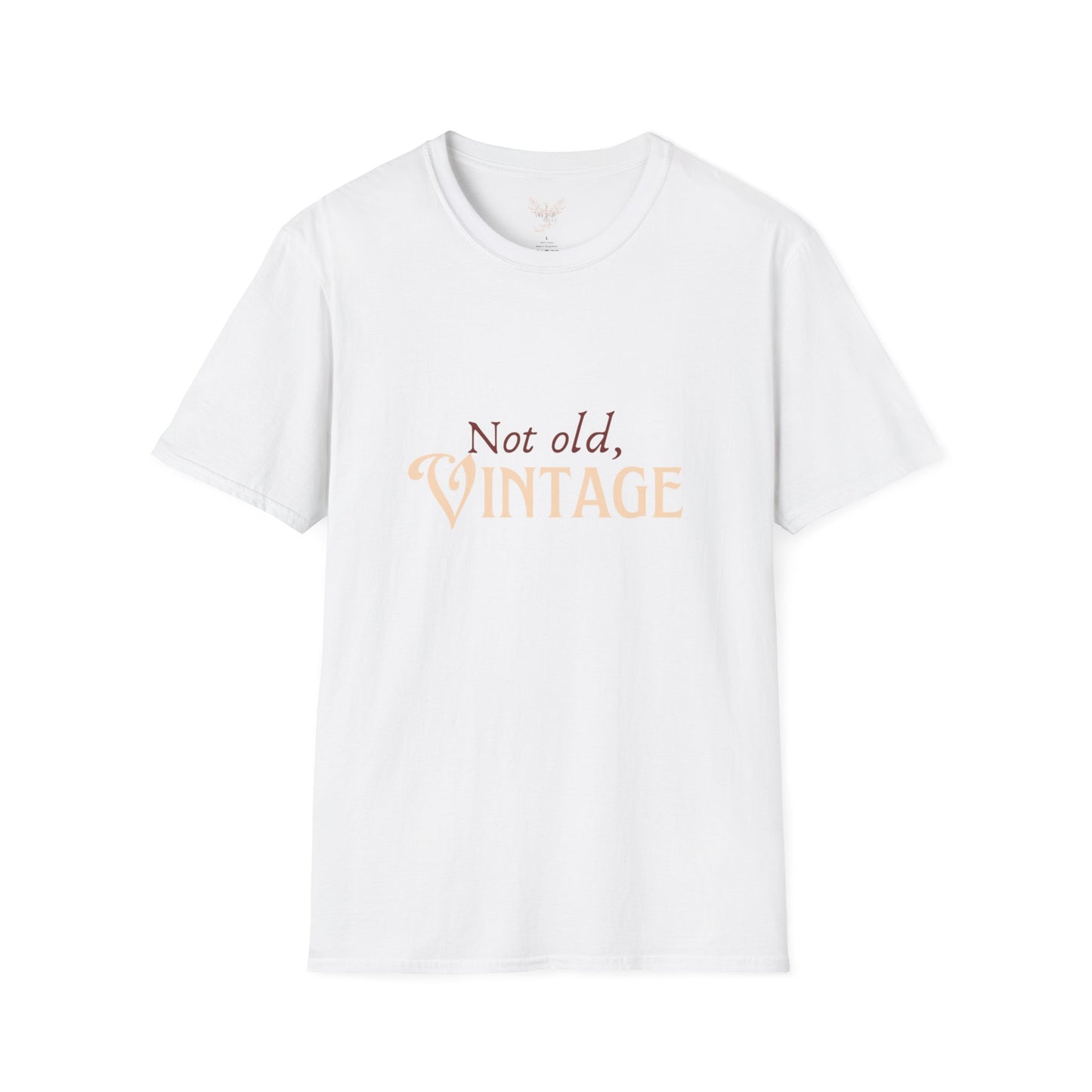 Not Old. Vintage. - Front & Back - Unisex Softstyle Design T-Shirt
