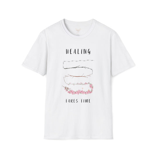 Healing Takes Time - Unisex Softstyle Design T-Shirt