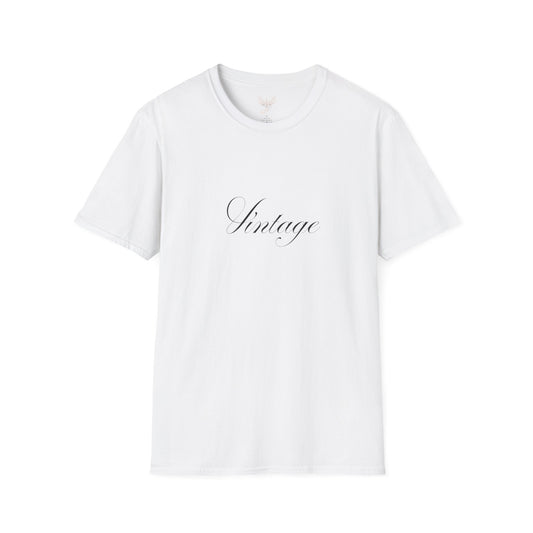 Vintage - Front & Back - Unisex Softstyle Design T-Shirt